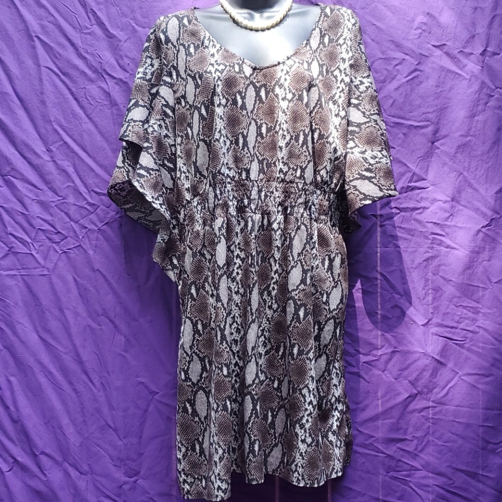 Snakeskin printed Dress